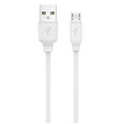 JELLICO cable B15 Micro 3.1A 1M Baltas kaina