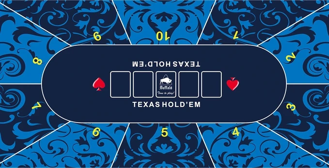 Buffalo Poker table top cloth mėlynas 180x90cm 3mm
