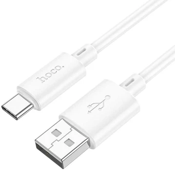 HOCO cable USB to Type C 3A Gratified X88 baltas