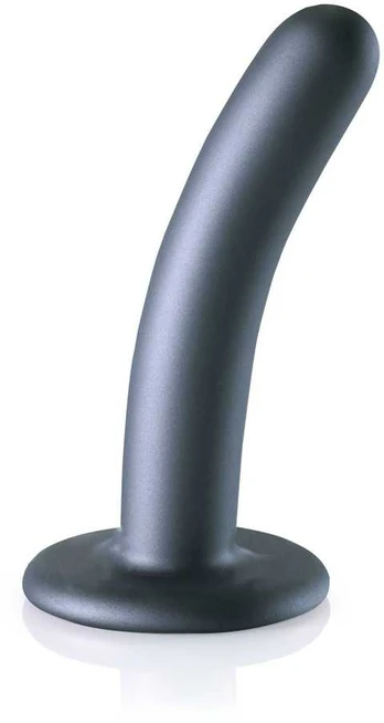 Ouch By Shots Ouch! Smooth Silicone Intimate Model 12 cm Metallic with Suction Cup