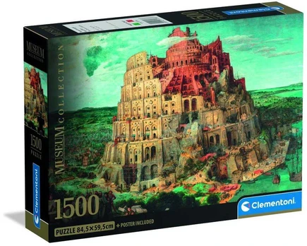Clementoni CLE puzzle 1500 CompactMus.TheTowerOfBabel 31738