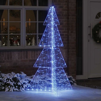 Kalėdų eglutė su 240 LED Mėlyna 180 cm Akrilas