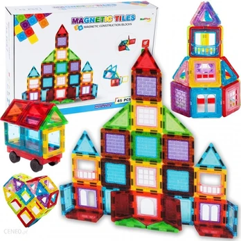 Magnetinis konstruktorius spalvoti blokeliai, 45 el.