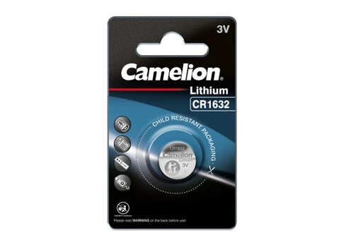 Mikro ličio elementas CR1632 / CR2016 / CR2032 3V, CAMELION, 1 vnt.