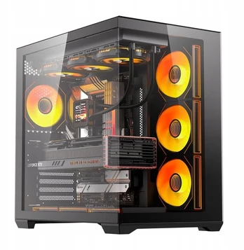DarkFlash C280 computer case (black) + 7 fans