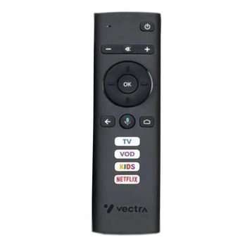 "Vectra Multimedia Smart 4K ANDROID BLUETOOTH" dekoderio nuotolinio valdymo pultas