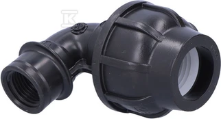 Gebo KOLANO ZACISK.PP 90ST.25X1/2" GW DO PE