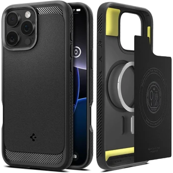 Dėklas Spigen Rugged Armor MagSafe do iPhone 16 Pro Max - juoda