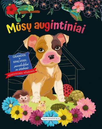 Mūsų augintiniai. Grandyk ir spalvink