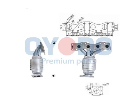 Katalizatoriaus keitiklis Oyodo 10N0159-OYO
