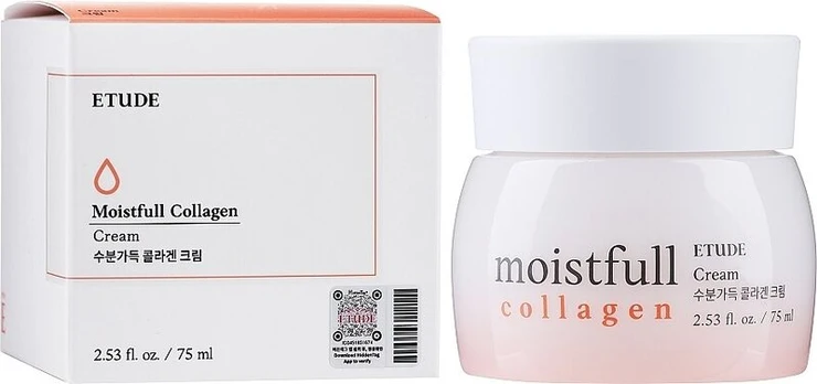 Veido kremas Etude Moistfull Collagen, 75 ml