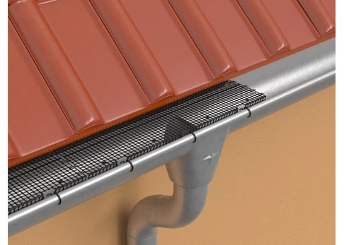 Latakų apsaugos grotelės GUTTER PROTECT, juodos, 175x600mm