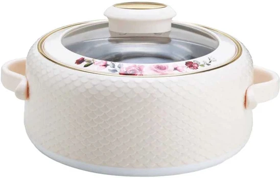 Nayasa casserole with glass lid Coral 2L, beige
