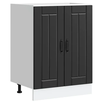 kriauklės pagrindo spintelė Lucca Black Engineered Wood