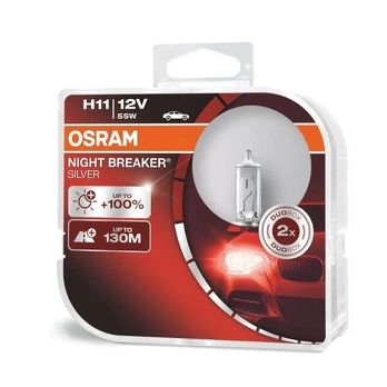 Osram lemputės SILVER +100%, H11, 55W, DUO 64211NBS-HCB
