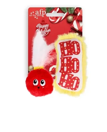 AFP Christmas Hot Dog - Red Light žaislas katėms, 2 vnt