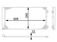 MAHLE AC 751 000S Air conditioning condenser kaina