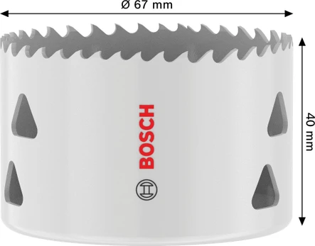Bosch HSS-Bimet.gręž.karūna 67 mm