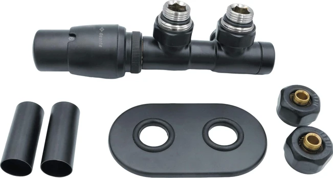 Thermostatic valve for bathroom radiator - left