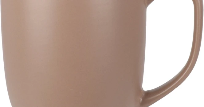 Puodelis, keraminis, 390 ml, rausvos sp.