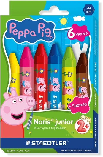STAEDTLER Wachsmalkreide NJ Peppa 6ST Dėklas