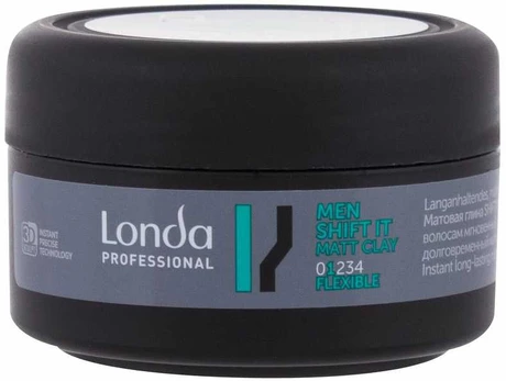 Matinį efektą suteikiantis modeliavimo molis Londa Professional MEN Shift It, vyrams, 75 ml