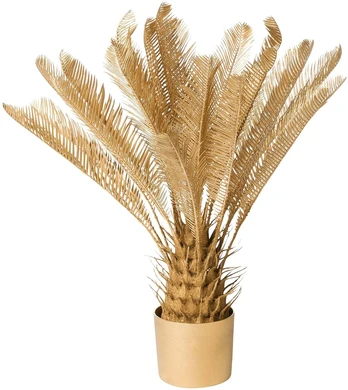 Beliani Dirbtinis augalas ARECA PALM TREE 70 cm auksinės spalvos
