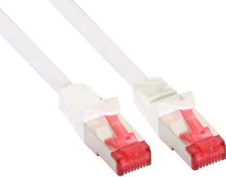 InLine Patchcord S/FTP, PiMF, Cat.6, PVC, balta 50m (76455W)