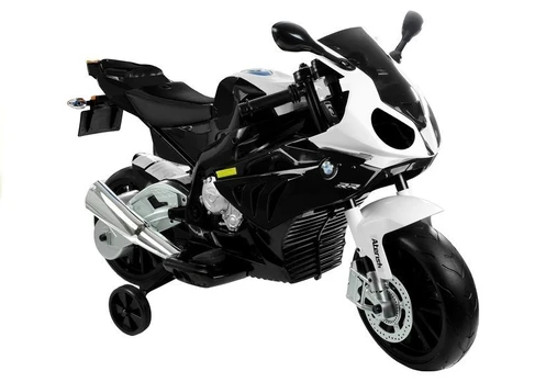 Žaislinis akumuliatorinis motociklas BMW S1000RR, balta