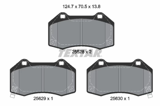 TEXTAR 2552803 Brake pad set