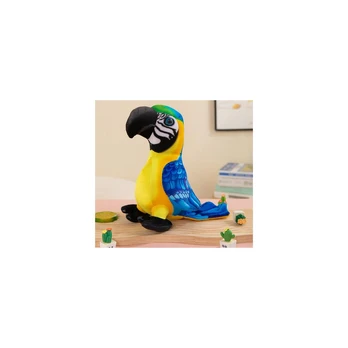 Lean Toys Plush Geltona Parrot Mascot 20 cm