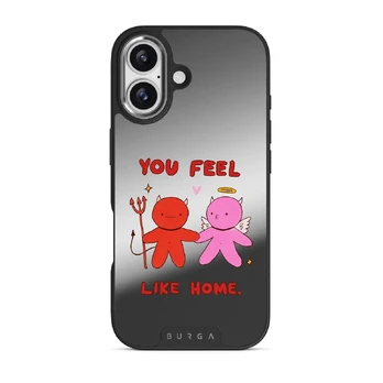 Like Home - iPhone 17 Case, Elite Mirror Dark (MagSafe) / Silver