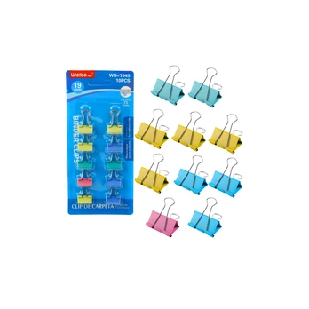 Lean Set of 10 Colored Paper Clips 19mm