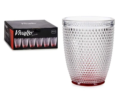 Stiklinės 300ml 6vnt 77089 RED