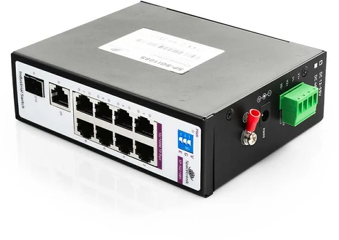 Spacetronik SWITCH 8-portowy SP-SGI108S Przemysłowy SFP