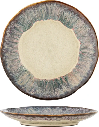 Bloomingville - Imogen Plate - Multi - Stoneware