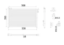 MAHLE AC 910 000S Kondensatorius, oro kondicionierius
