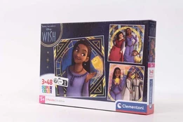 Clementoni CLE puzzle 3x48 SuperKolor Wish 25310 kaina