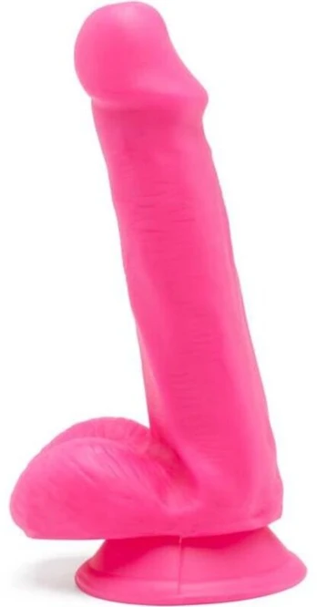 Get Real GAUTI TIKRĄ – HAPPY DICKS DILDO 12 CM BALLS Rožinis