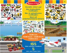 Melissa & Doug - Reusable Stickers Pad Vehicles (806044) kaina