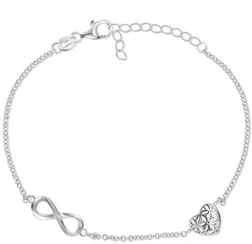 Brilio Silver Stylish sidabrinis bracelet with decorations BRC33W