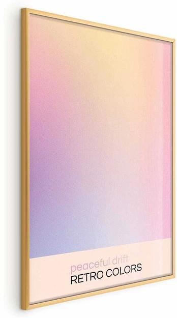 Artgeist Plakatas - Peaceful Drift - Delicate Pastel Shades Creating a Harmonious Whole