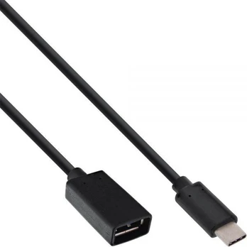 Adapteris USB InLine USB-C - USB Juodas (35800)