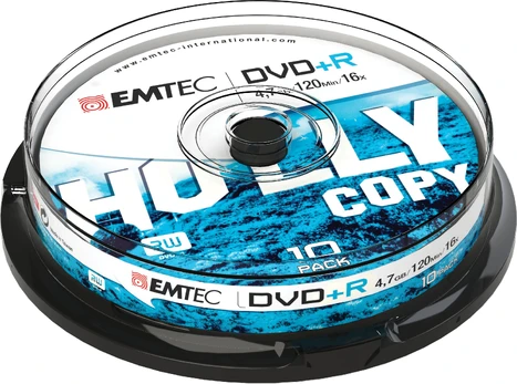 EMTEC ECOVPR471016CB - DVD+R - cakebox - 10 pc(s) - 4.7 GB