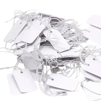Papuošalų etiketės, White (200pcs)
