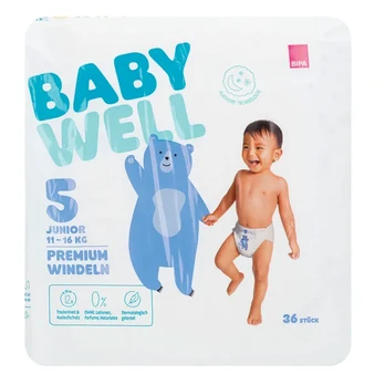 Sauskelnės BABYWELL JUNIOR 5 dydis, 36 vnt.