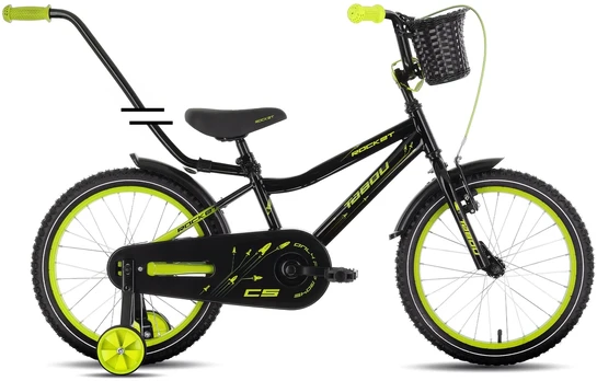 Dviratis Tabou Rocket CS 12 juodas-lime
