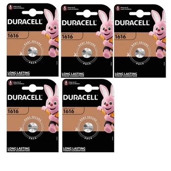DURACELL elementai CR1616 LITHIUM , 5vnt