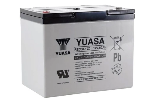 YUASA REC80-12 12V 80Ah AGM VRLA akumuliatorius