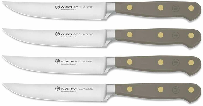 Steak knives set, 4x12 cm, pilkas, Classic Colour